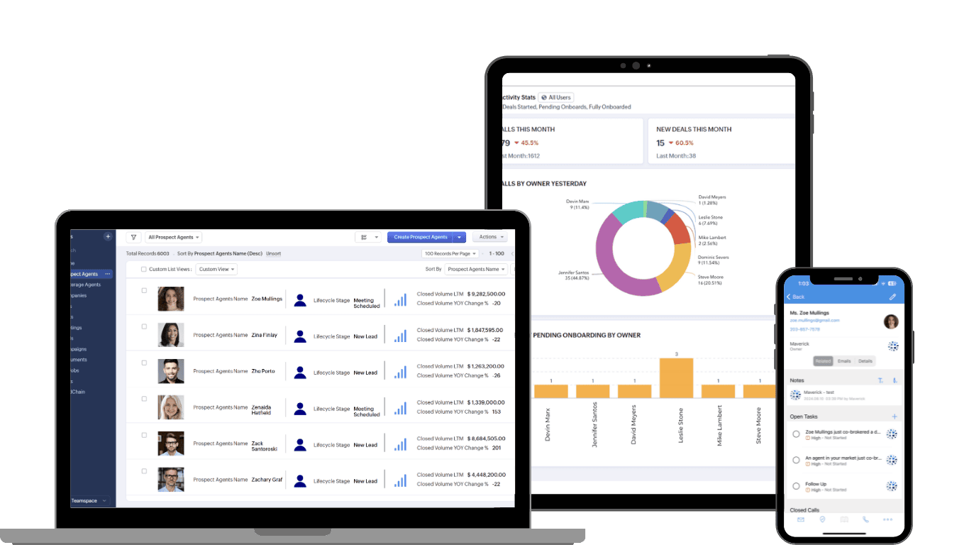 CRM with mobile app